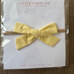 Tan and Yellow Hair Bow Accessory